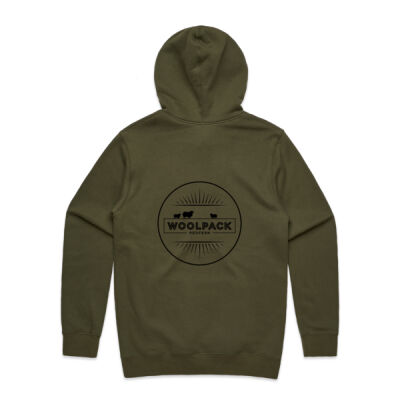 Coloured Hoodie - Black Thin Logo Thumbnail