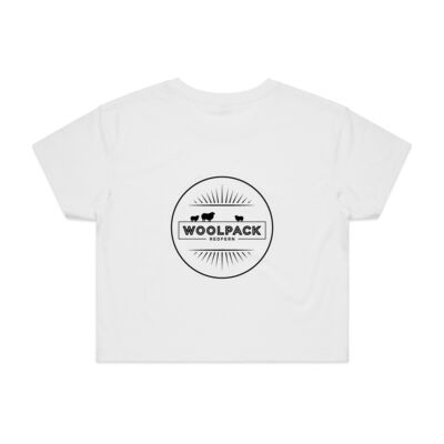 Women's Crop Tee Black Logo Thumbnail