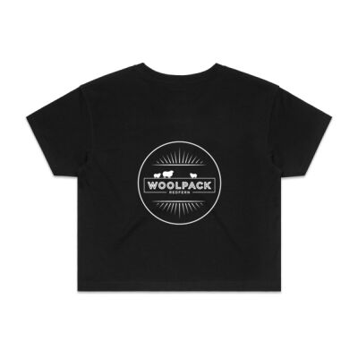 Women's Crop Tee White Logo Thumbnail